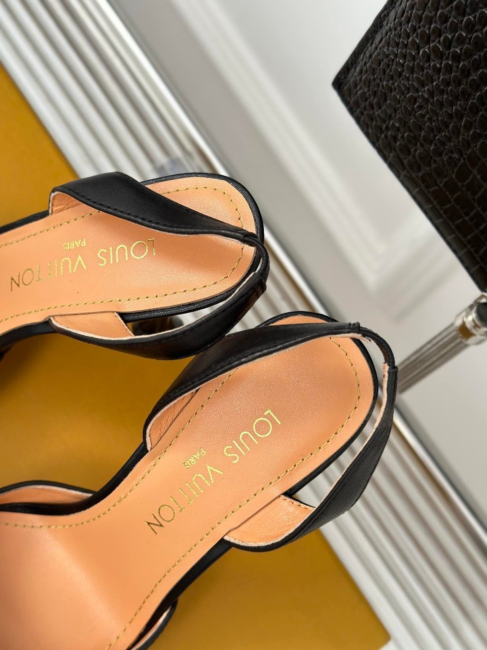 Louis Vuitton Blossom Slingback Pump Black 1Acaps view 10