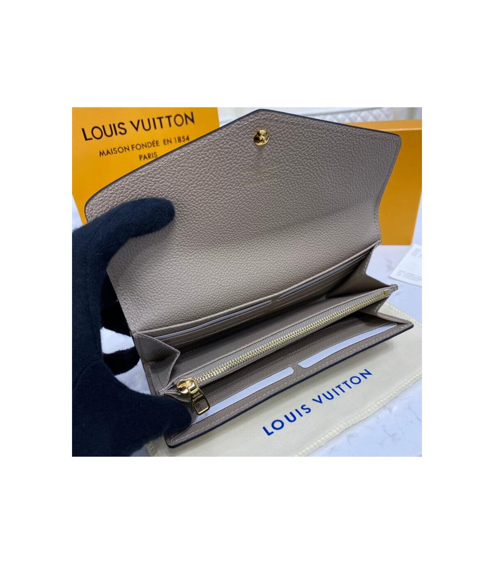 Louis Vuitton Monogram Empreinte Sarah Wallet Touterelle view 11