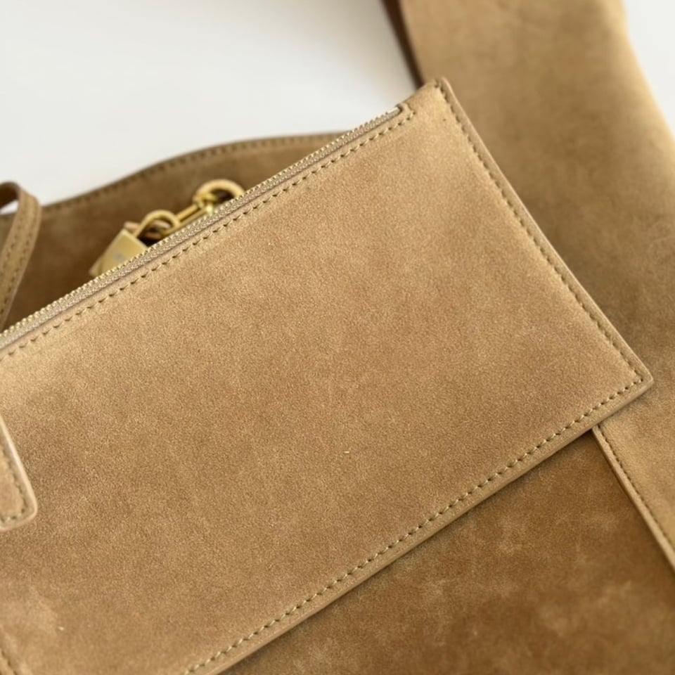 Saint Laurent Tanger In Suede Biscuit Brown 28Cm view 6