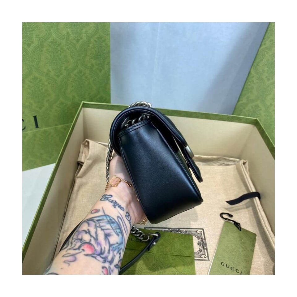 Gucci GG Marmont Mini Shoulder Bag Black view 15