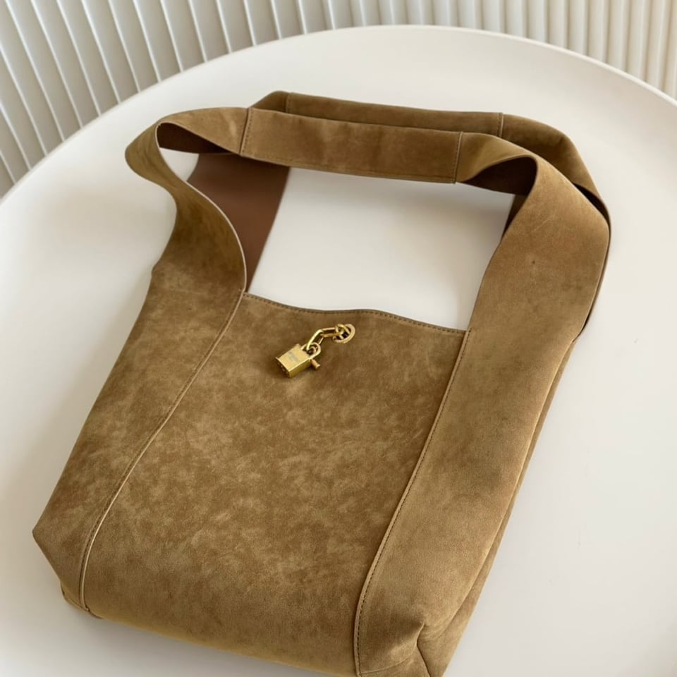 Saint Laurent Tanger In Suede Biscuit Brown 28Cm view 8