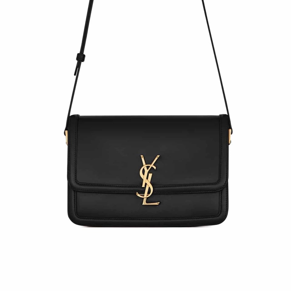 Saint Laurent Solferino Medium Satchel In Box Leather Lining Black 23Cm view 2