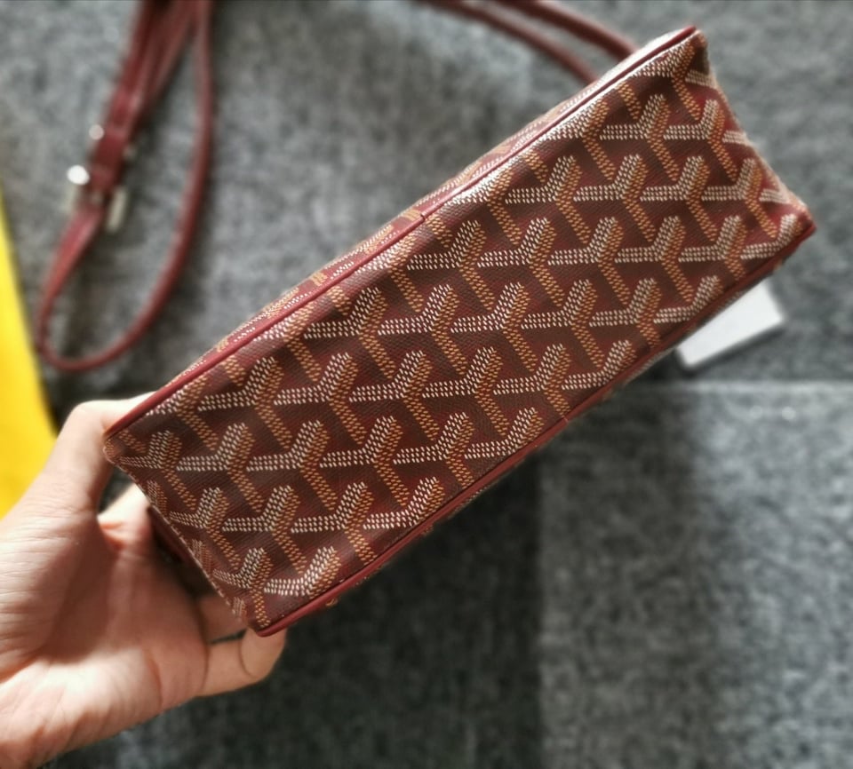 Goyard Cap-Vert Pm Bag 23X8X14Cm Burgundy Canvas view 4