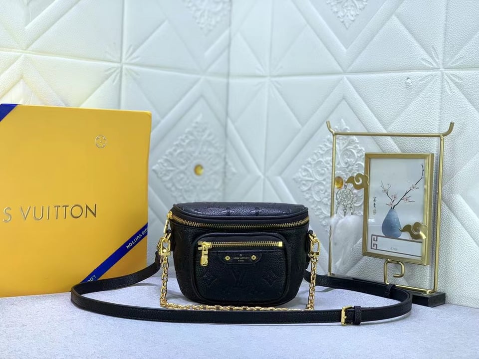 Louis Vuitton Mini Bumbag Black Monogram Empreinte 17Cm M46917 view 11