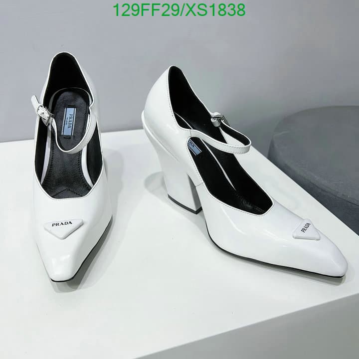 Prada Modellerie Leather Mary Jane Pumps In Nero White view 8