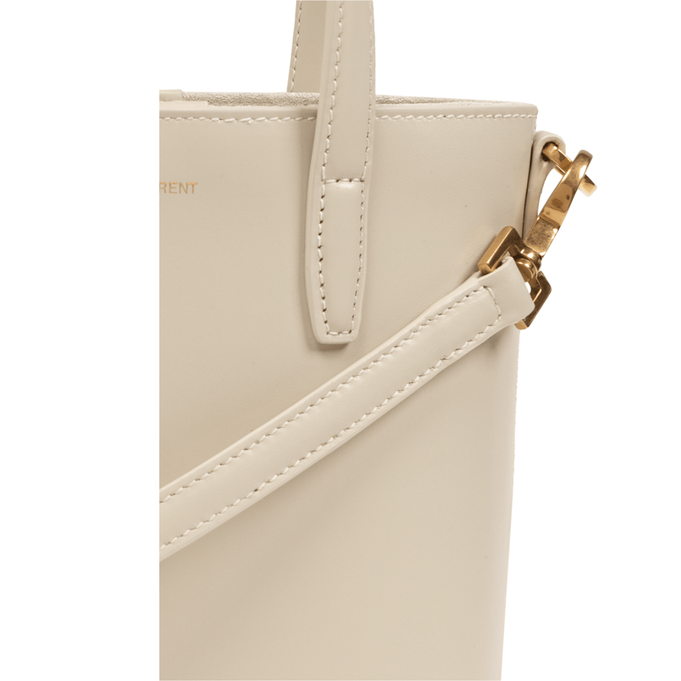 Saint Laurent Toy Shopping Saint Laurent In Box Leather White 18Cm view 3