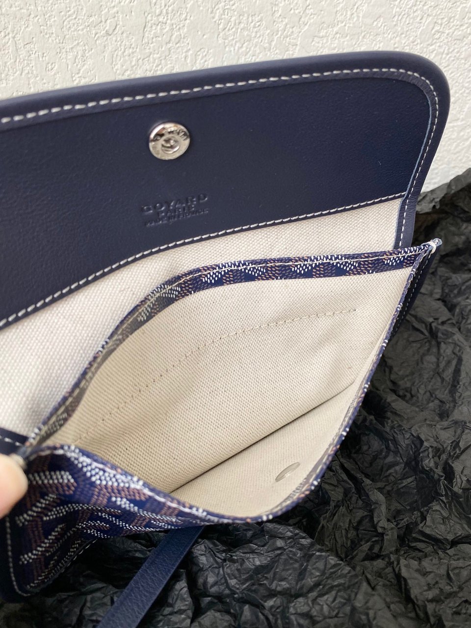 Goyard Saint Louis Gm 40Cm Navy Blue Canvas view 10
