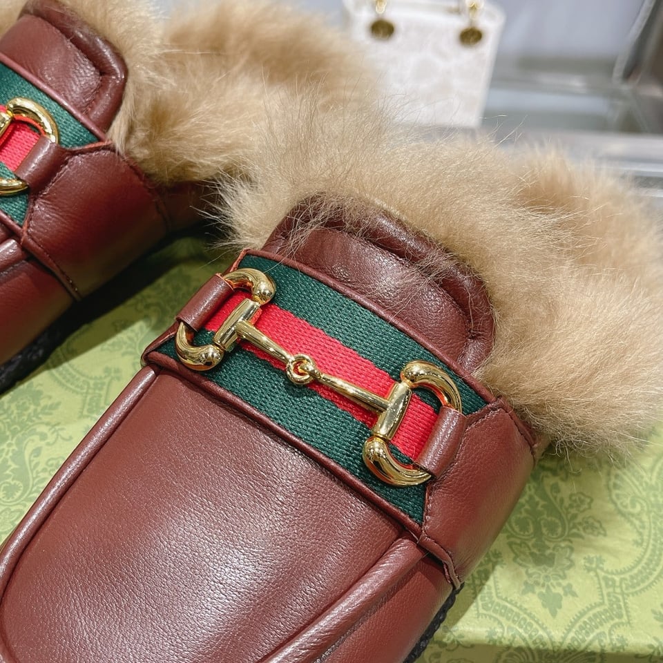 Gucci Men’S Slipper With Horsebit Brown view 8