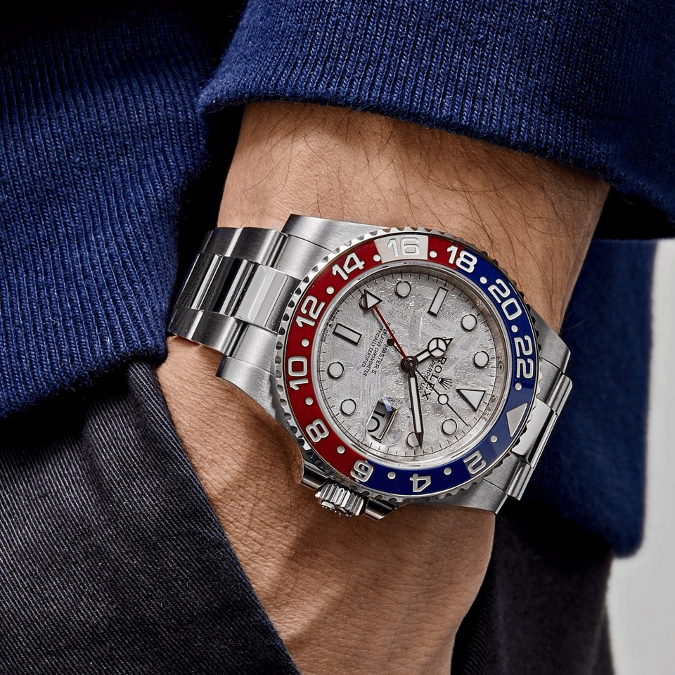 Rolex GMT-Master II 40mm Meteorite Dial 126719BLRO “Superman” view 4