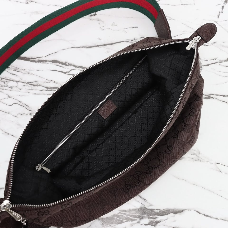 Gucci Brera Medium Crossbody Bag 33cm/13in Brown 866938 view 8