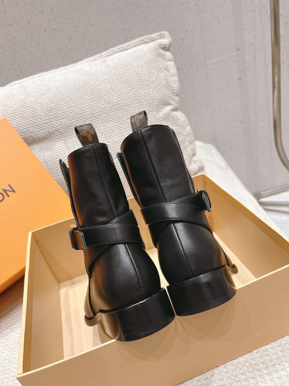 Louis Vuitton Bootsy Ankle Boot Black view 4