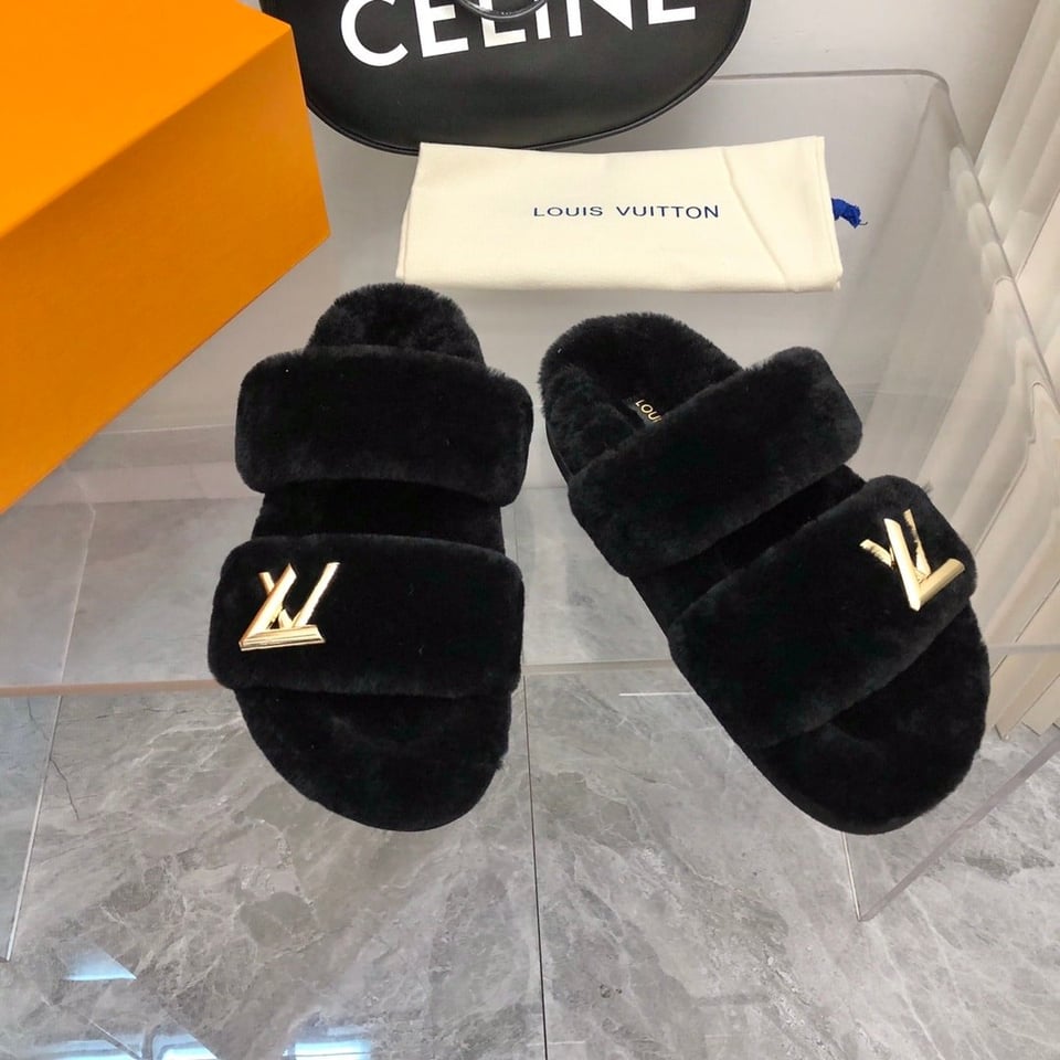 Louis Vuitton Lv Sunset Comfort Flat Mule Black view 9