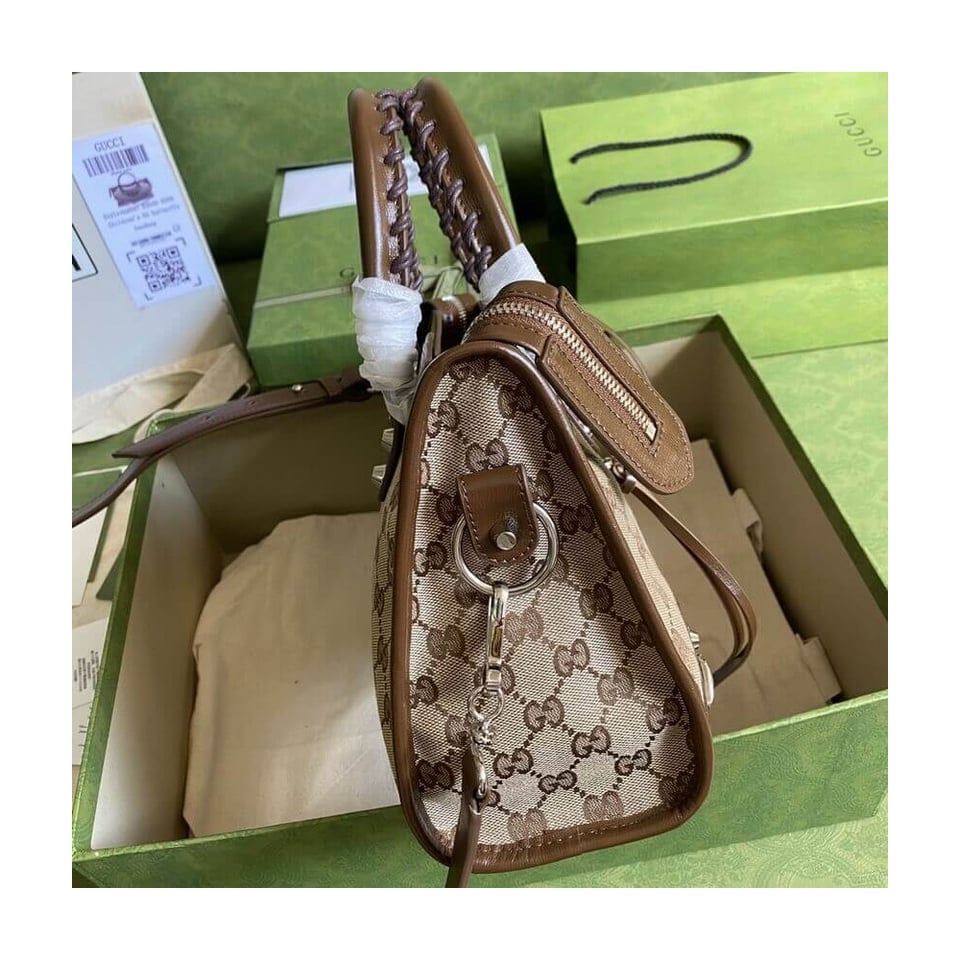 Gucci x Balenciaga GG Canvas City Bag 30cm view 6