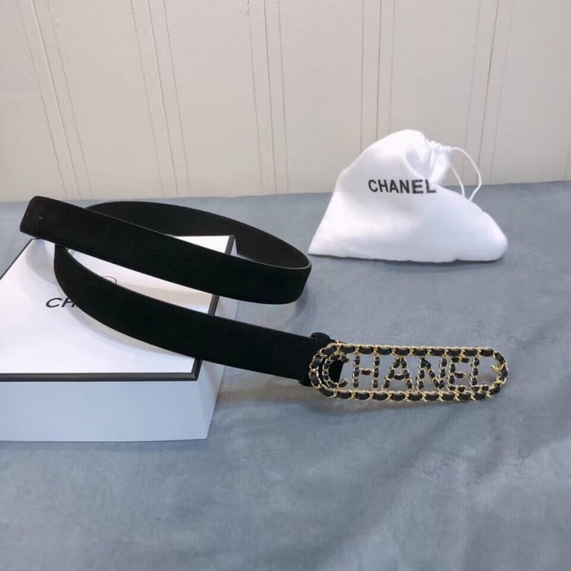 Chanel Suede Calfskin 30mm Belt AA6600 view 6