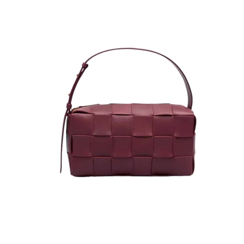 Bottega Veneta Brick Leather Bag Barolo 28Cm view 2