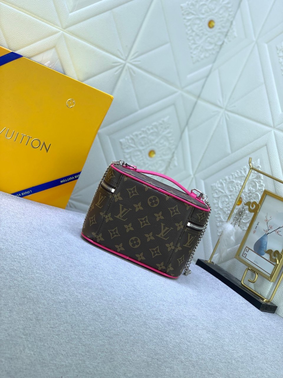 Louis Vuitton Nice Mini Monogram Canvas Pink 20Cm M46767 view 9
