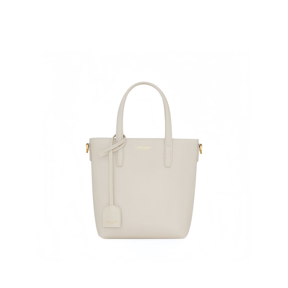 Saint Laurent Toy Shopping Saint Laurent In Box Leather White 18Cm