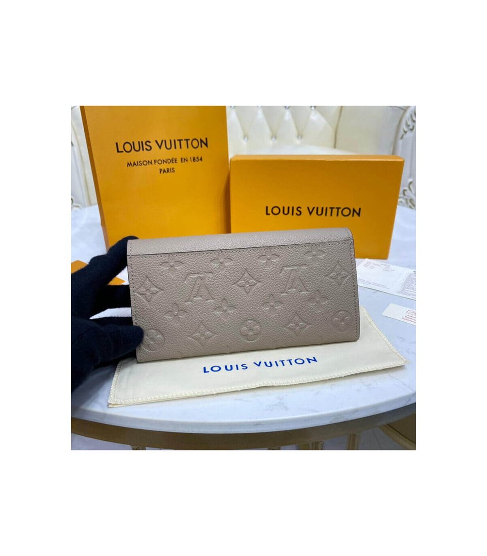 Louis Vuitton Monogram Empreinte Sarah Wallet Touterelle view 4