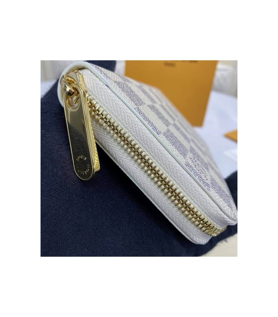 Louis Vuitton Damier Azur Zippy Wallet Beige view 8