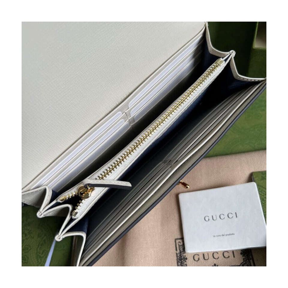 Gucci Jackie 1961 Chain Wallet White 19cm view 9