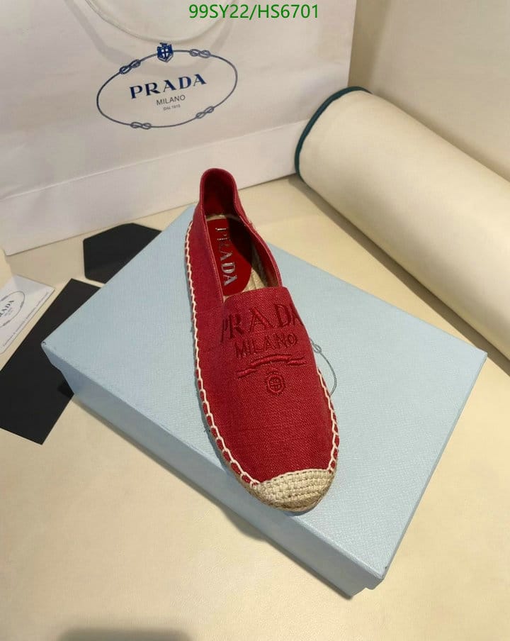 Prada Linen Espadrilles Red view 5