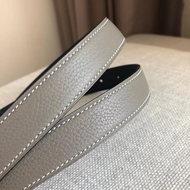 Hermes Gamma Belt Buckle &amp; Reversible Leather Strap 24mm H07536 view 6
