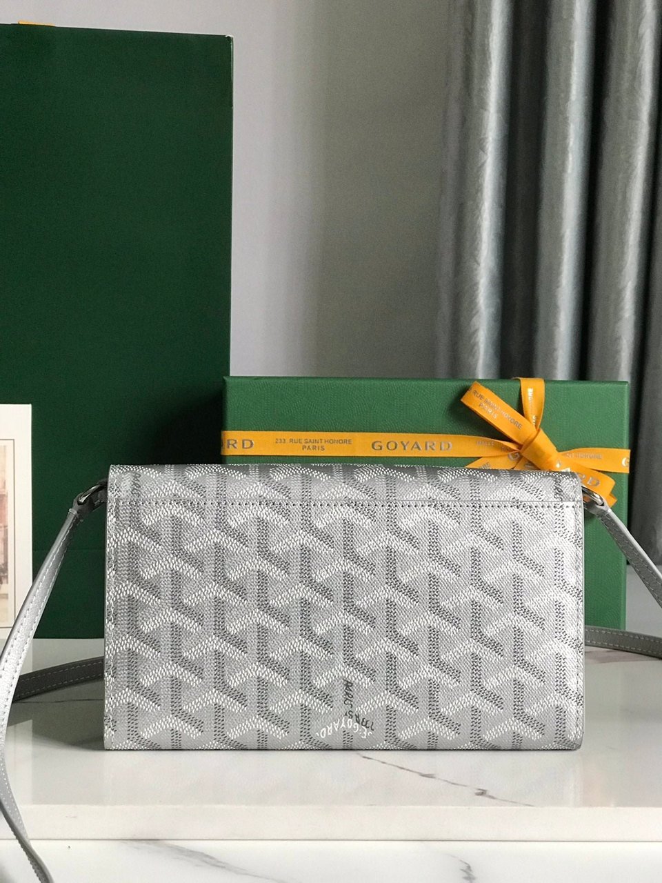 Goyard Varenne Continental Wallet 19 Cm Gray Goyardine Canvas view 9