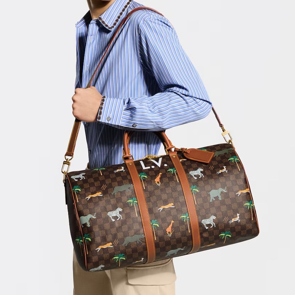 Louis Vuitton Keepall Bag 50cm/19.7in Brown M28166 view 2