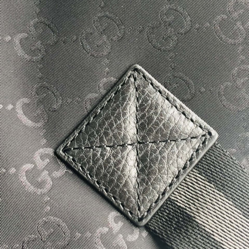 Gucci GG Guccissima Black Nylon Tote Bag 449176 view 13