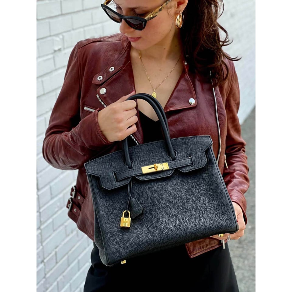 Hermes Black Togo Leather Birkin 30 view 13