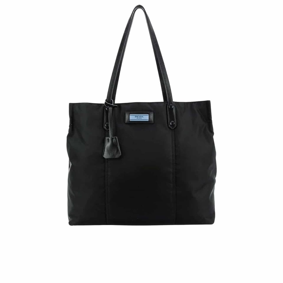 Prada Etiquette Tote Bag Black 38Cm view 2