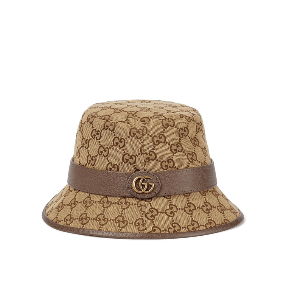 Gucci GG Canvas Bucket Hat Beige Brown view 2