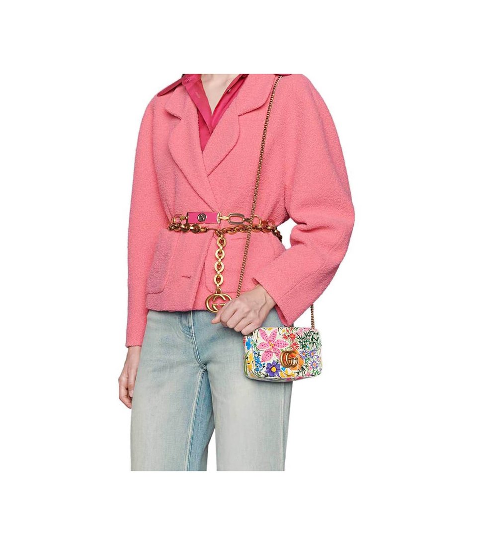 Gucci GG Marmont Ken Scott Print Super Mini Bag view 3