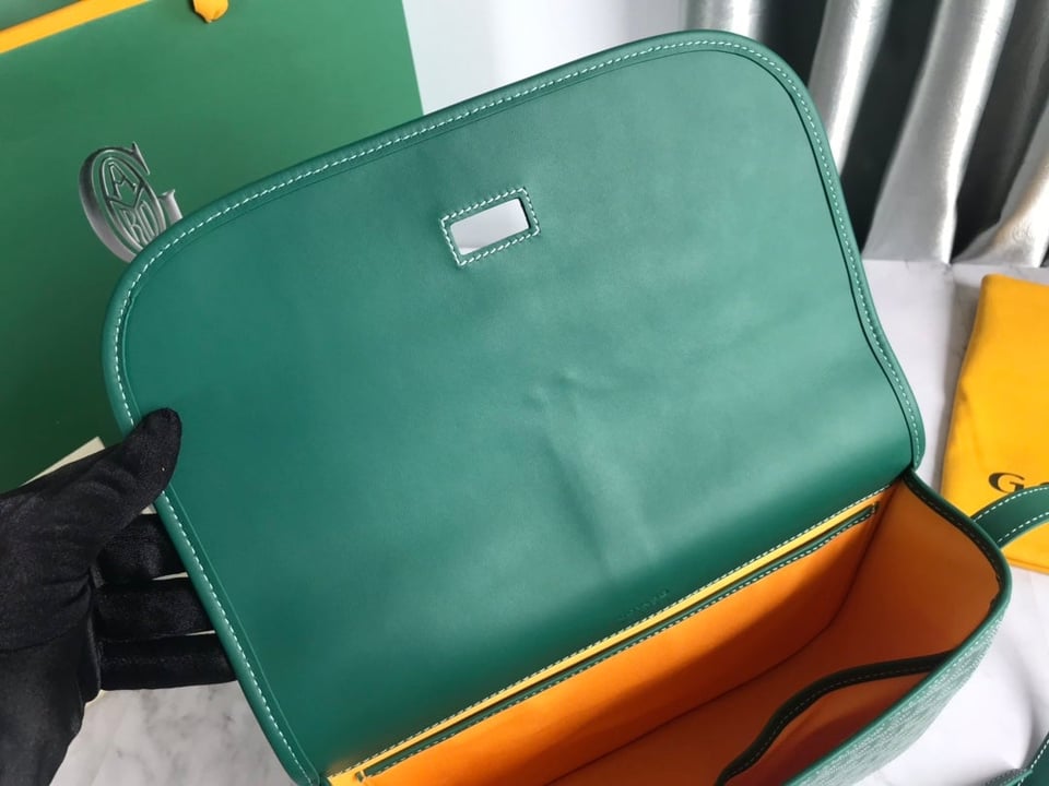 Goyard Belvedere Mm Bag 28Cm Green Canvas view 11