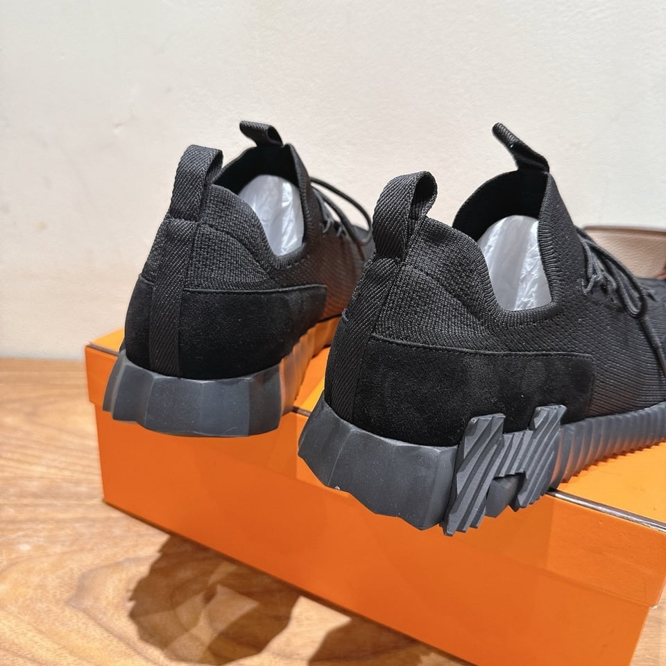 Hermès Day Sneaker Black- Shoes for Men view 7
