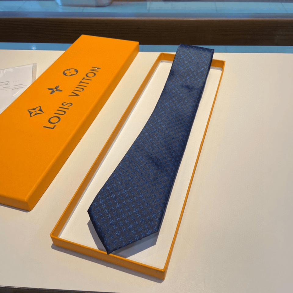 Louis Vuitton Midnight Monogram Canvas Tie For Men view 3