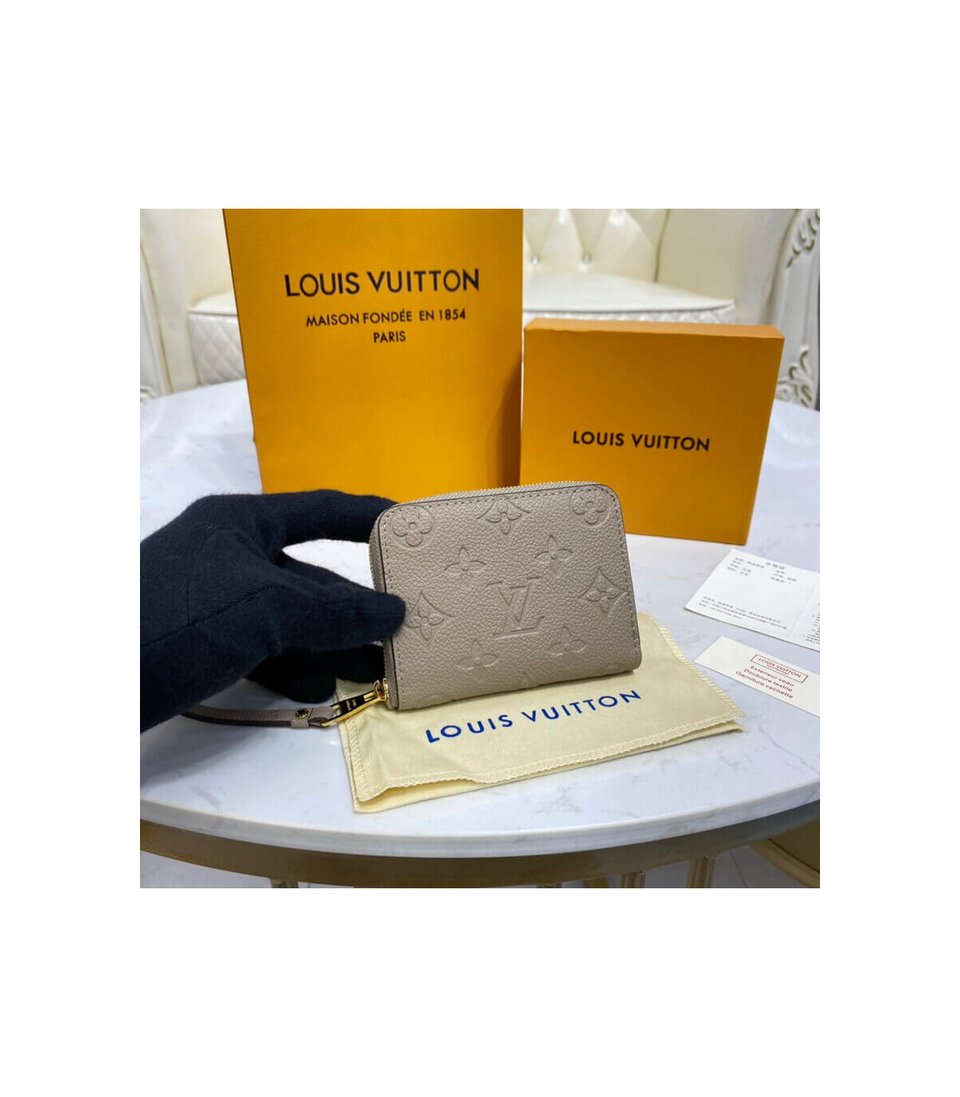 Louis Vuitton Monogram Empreinte Zippy Coin Purse Tourterelle view 2