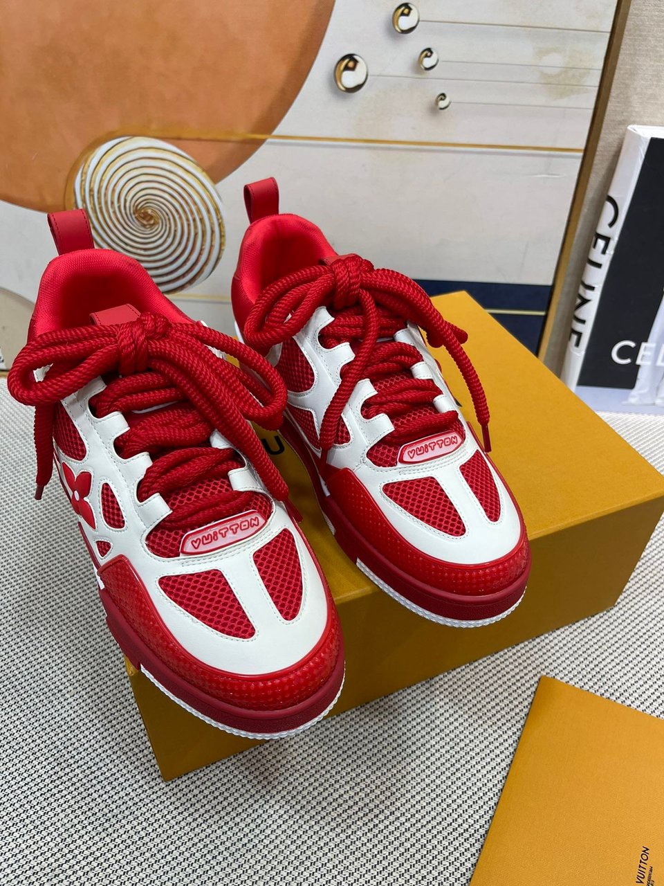 Louis Vuitton Lv Skate Sneaker Red view 6