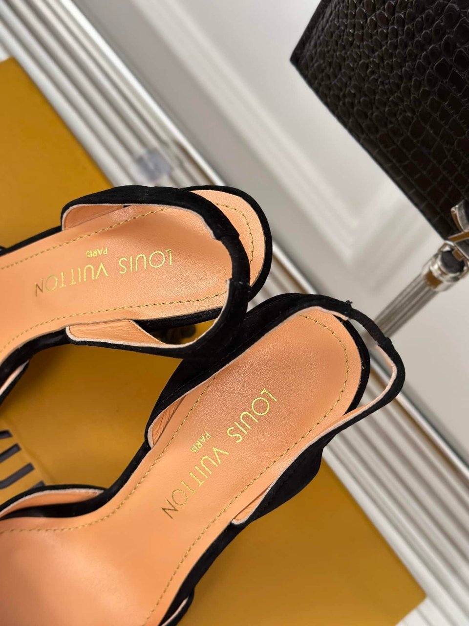 Louis Vuitton Blossom Slingback Pump Black 1Ac8B4 view 9