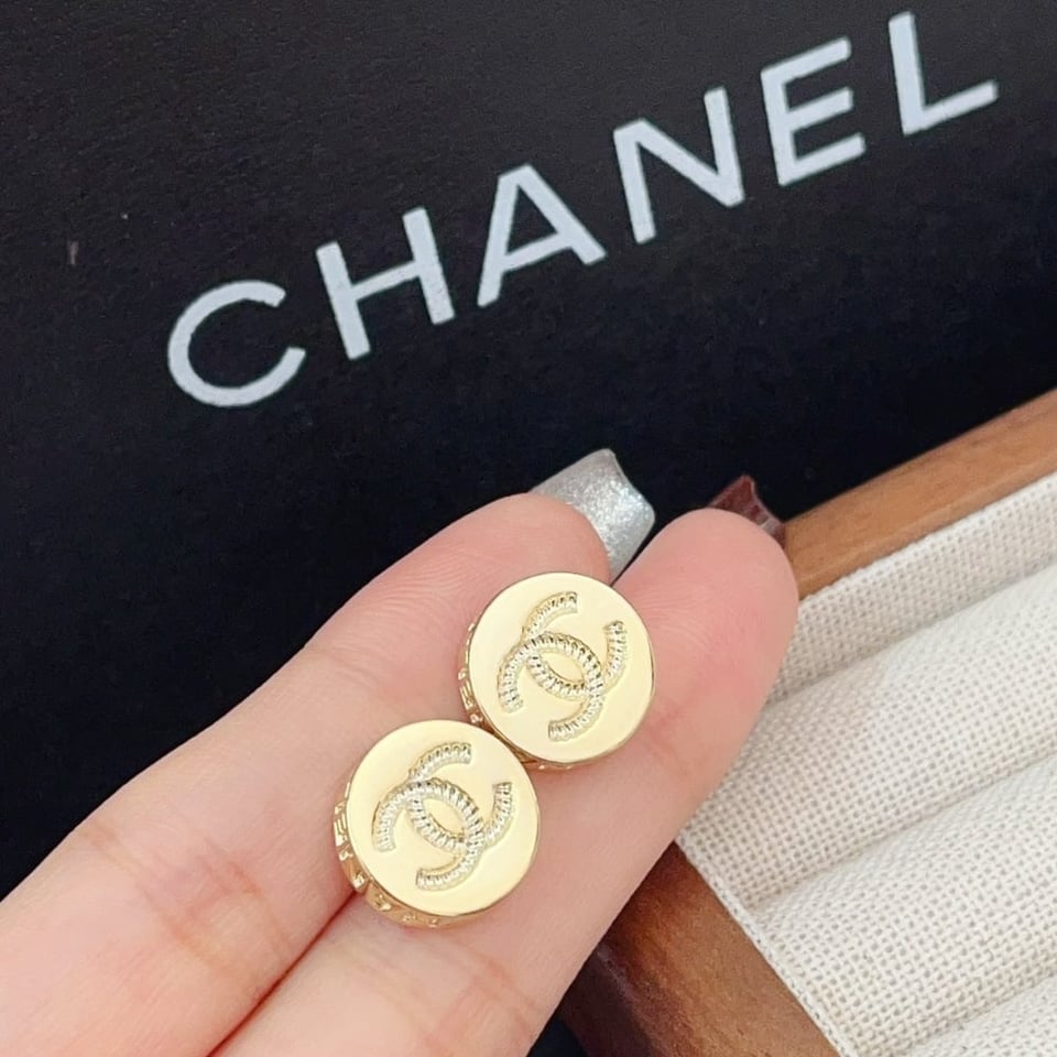 Chanel Gold Mini Earrings view 3