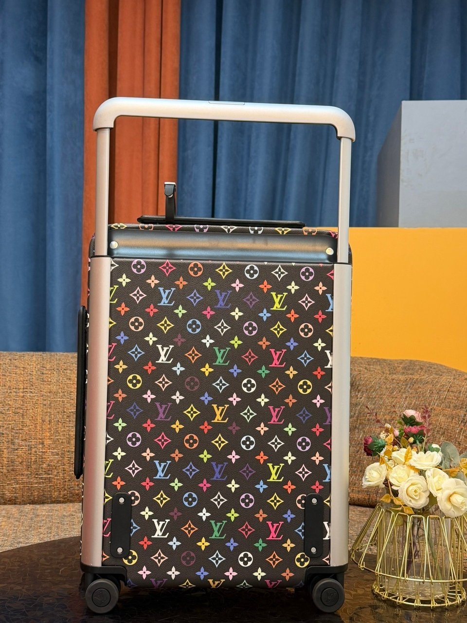 Lv Horizon 55 Multicolor Monogram Black Carry-On Suitcase 55cm/21.6in view 8