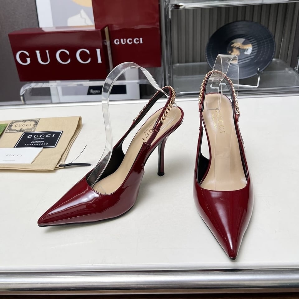 Gucci Signoria Slingback Pump In Rosso Ancora Red 783821 Bnc80 6207 view 6