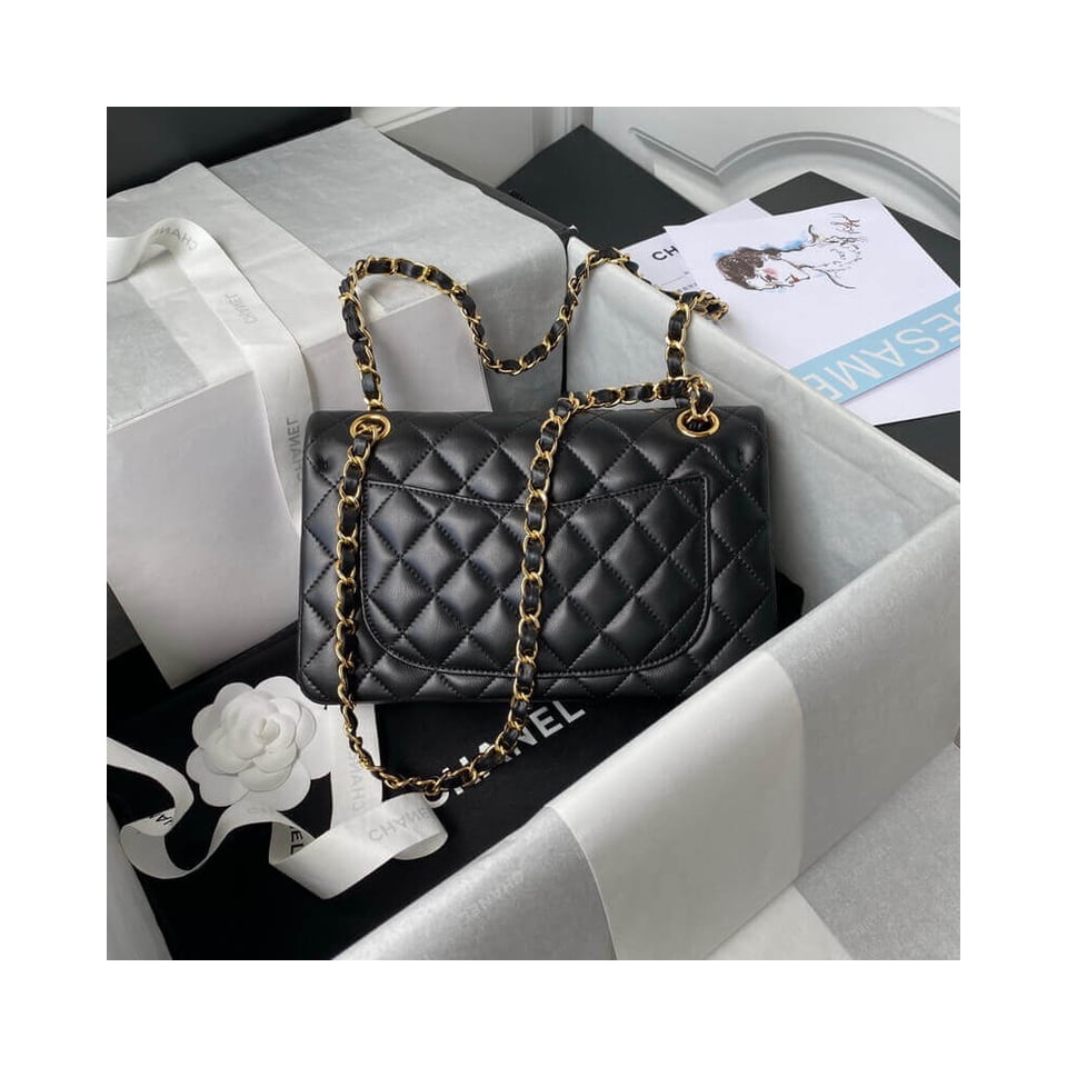 Chanel Lambskin Small Double Flap Bag 23cm view 4