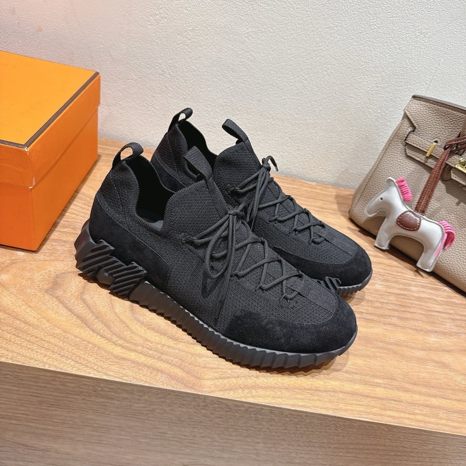 Hermès Day Sneaker Black- Shoes for Men view 2
