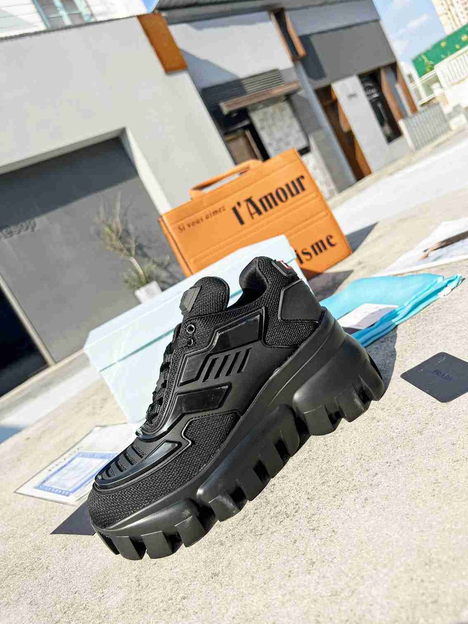 Prada Cloudbust Thunder Sneakers Black 1E819L3Kr2F0002F050 view 6