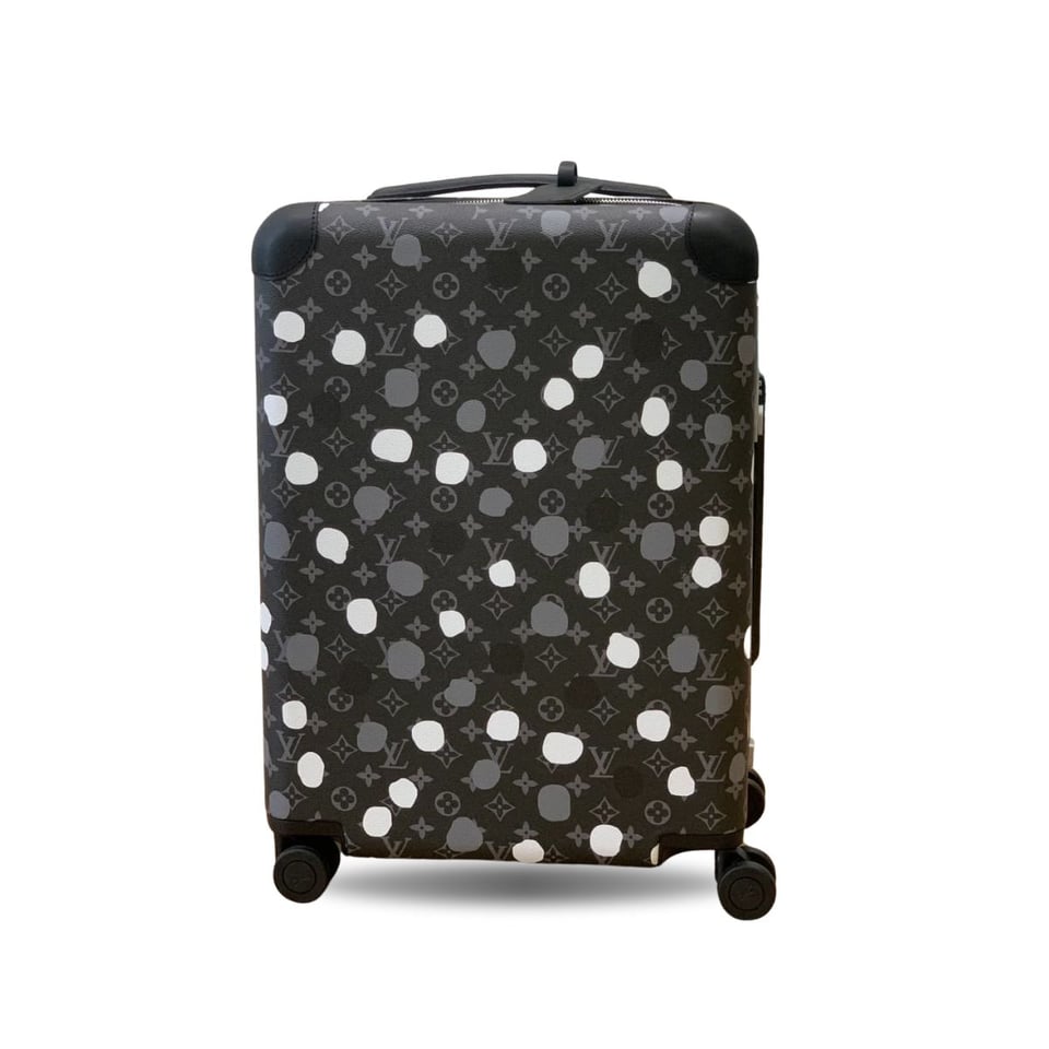 Louis Vuitton X Yayoi Kusama Horizon 55 Suitcase Grained Leather Black 55Cm
