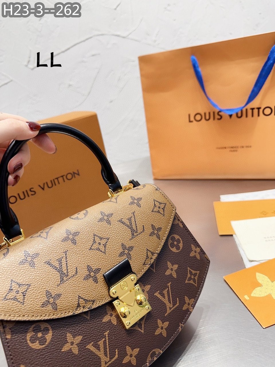 Louis Vuitton Tilsitt Bag Brown 23Cm M46548 view 10