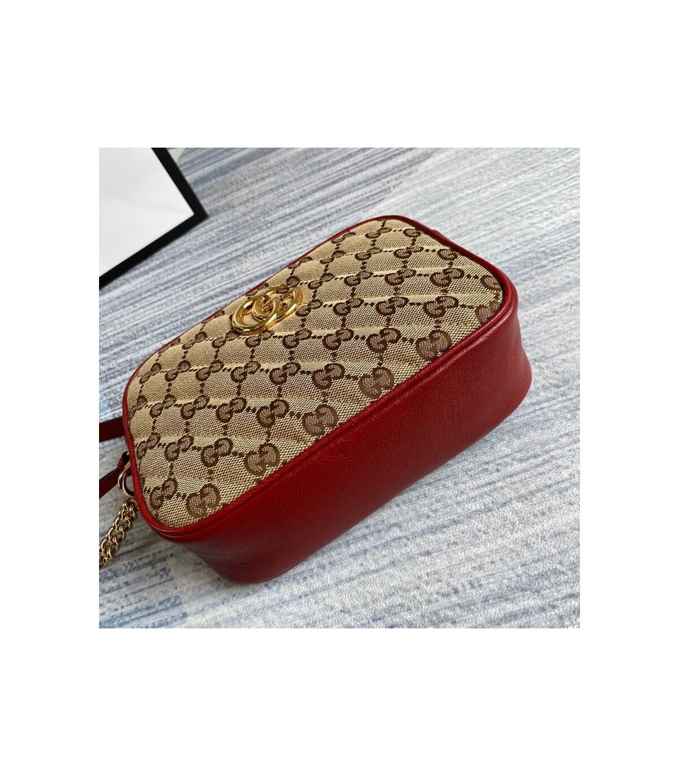 Gucci GG Canvas Matelasse Mini Bag Red view 6