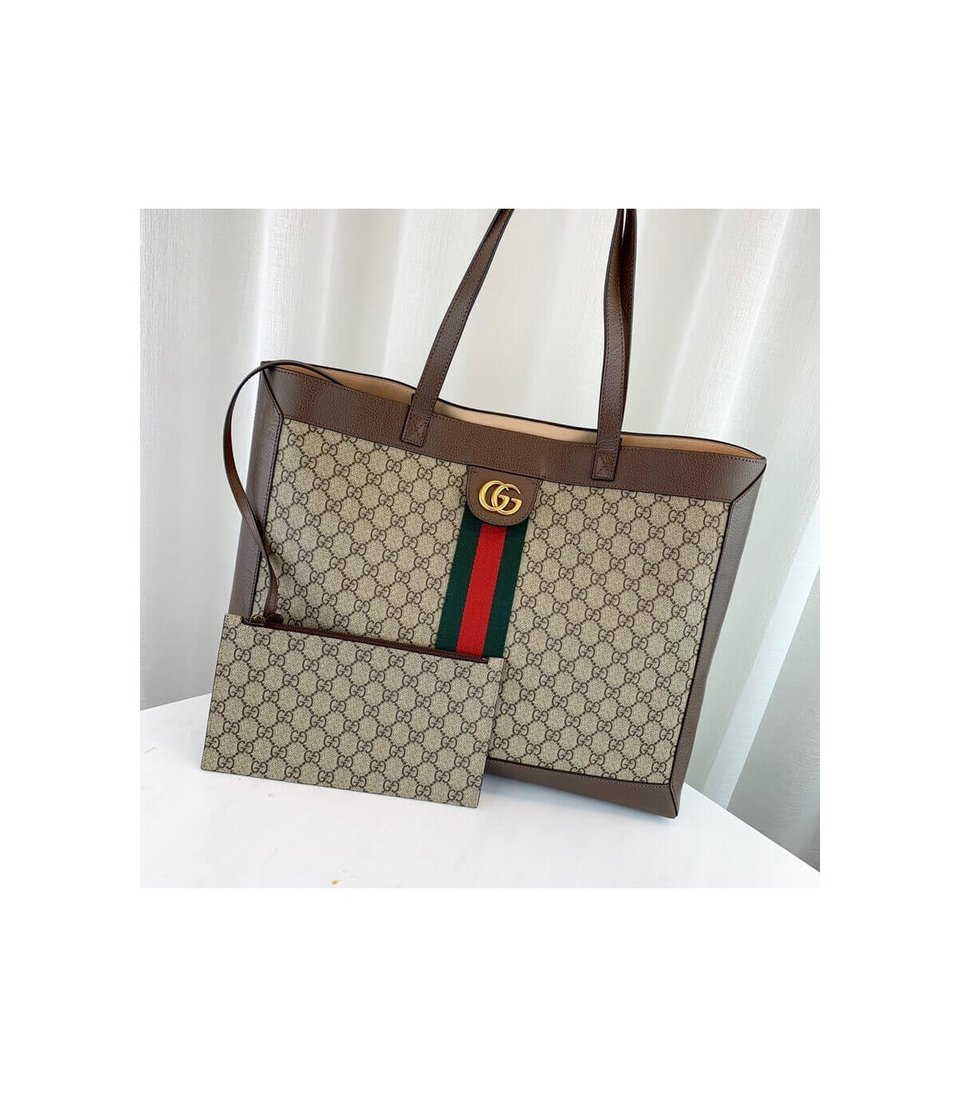 Gucci Ophidia Soft GG Supreme Medium Tote view 4