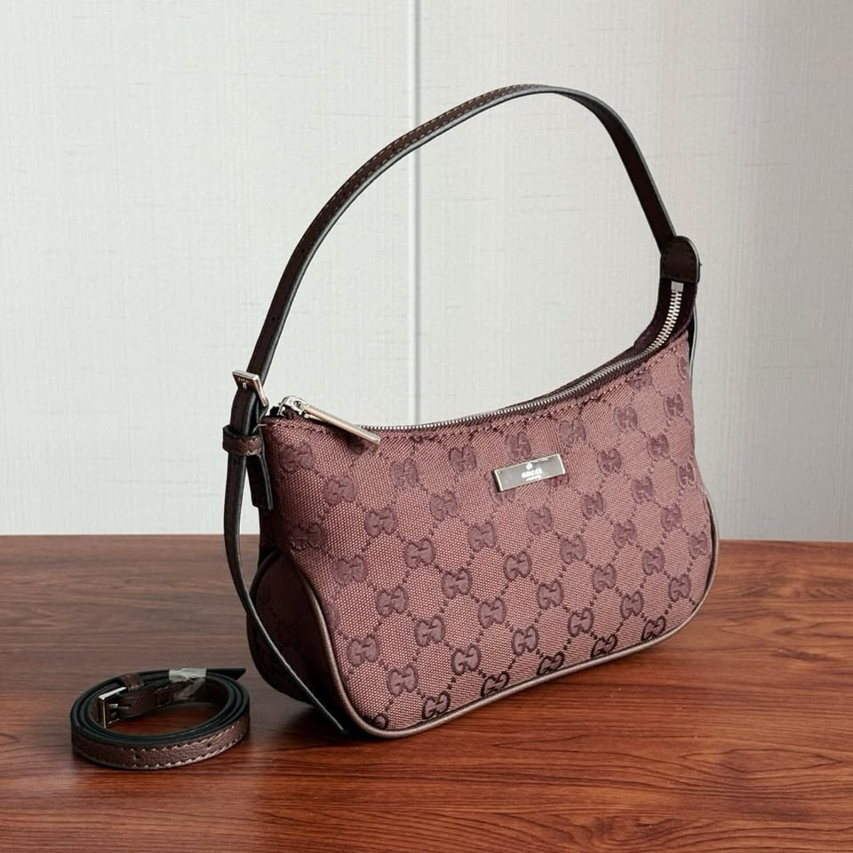 Gucci Lady Lunetta Small Shoulder Bag Dark Brown GG Canvas 22cm/8.7in 874743 view 5
